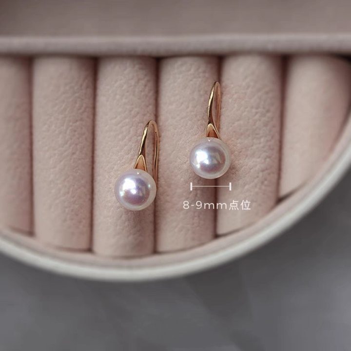 Wholesale S925 Sterling Silver Silver Beads Earrings Women's High Temperament brushed South Internet Celebrity Earrings Birthday Valentine's Day Gift